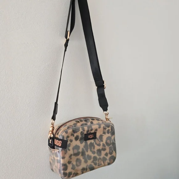 UGG Janey II Clear Leopard Print Crossbody Bag . - Picture 8 of 8